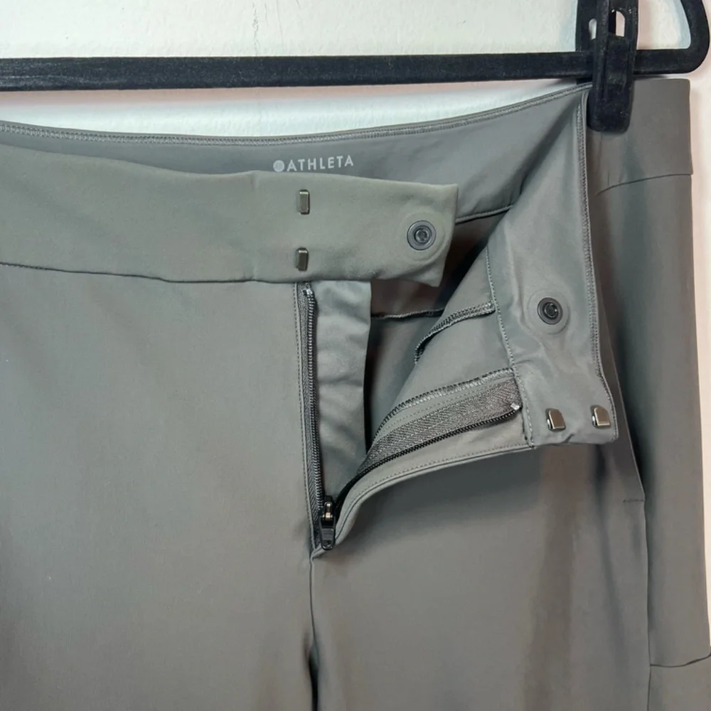 Athleta Stellar Pants Arbor Olive Stretch Skinny Pockets Office Outdoor  16 Tall - Picture 4 of 16